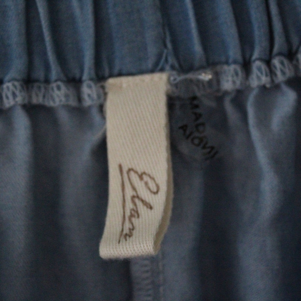 Elan Chambray Off The Shoulder 3/4 Sleeve Top - Picture 4 of 7